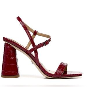 Sam Edelman Kit Slingback Block Heel Leather Sandal, NEW